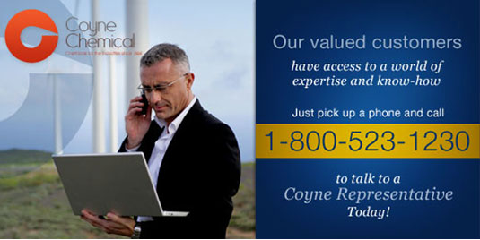 Our valued customers have access to a world of expertise and know how. Just pick up a phone and call 1800.523.1230 to talk to a Coyne representative today!
